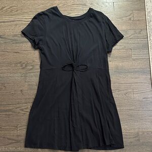 Women’s Mossimo Supply Co. Black Tie-Front Knot Mini Dress